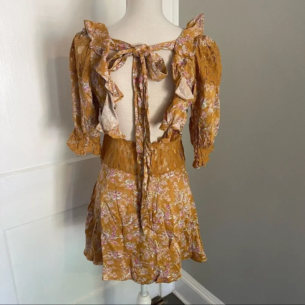 Free People - Lucie Mini Dress In Antique Coin Combo - Picture 4 of 7